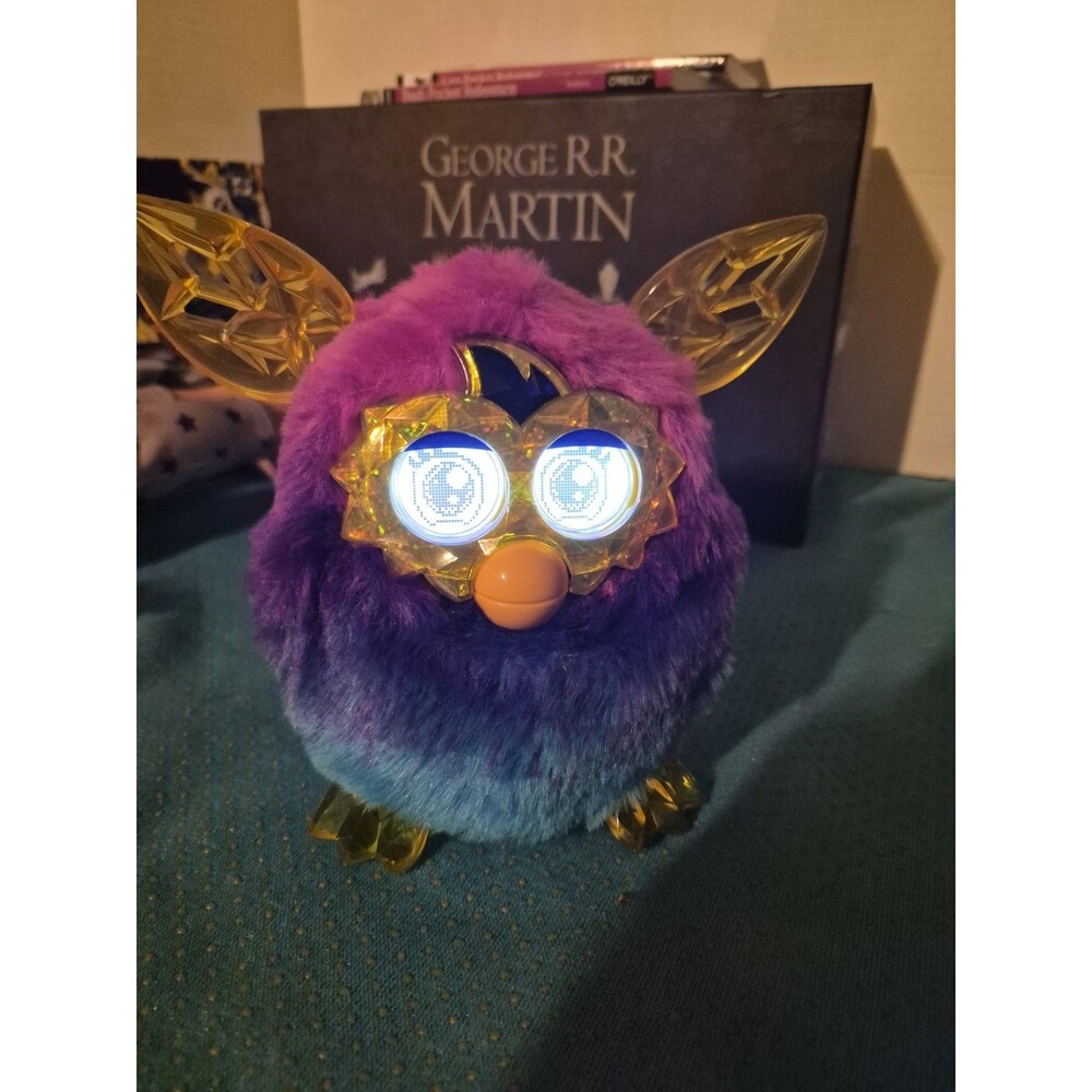 Furby Boom Crystal Series Pink Blue Electronic Talking Pet Toy WORKS Rare